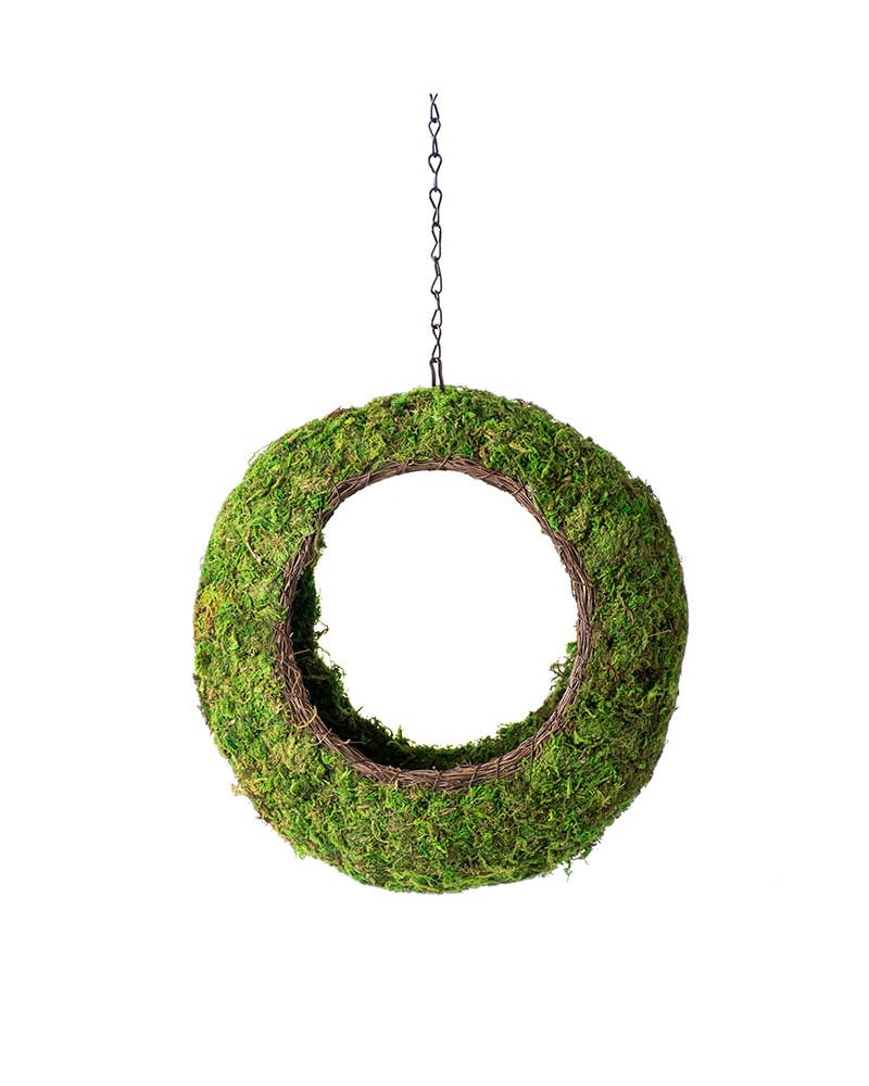 Sunrise Wicker Rim Fly-Through Bird Feeder
