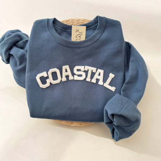 COASTAL Sweatshirt, Summer Beach Sweatshirts