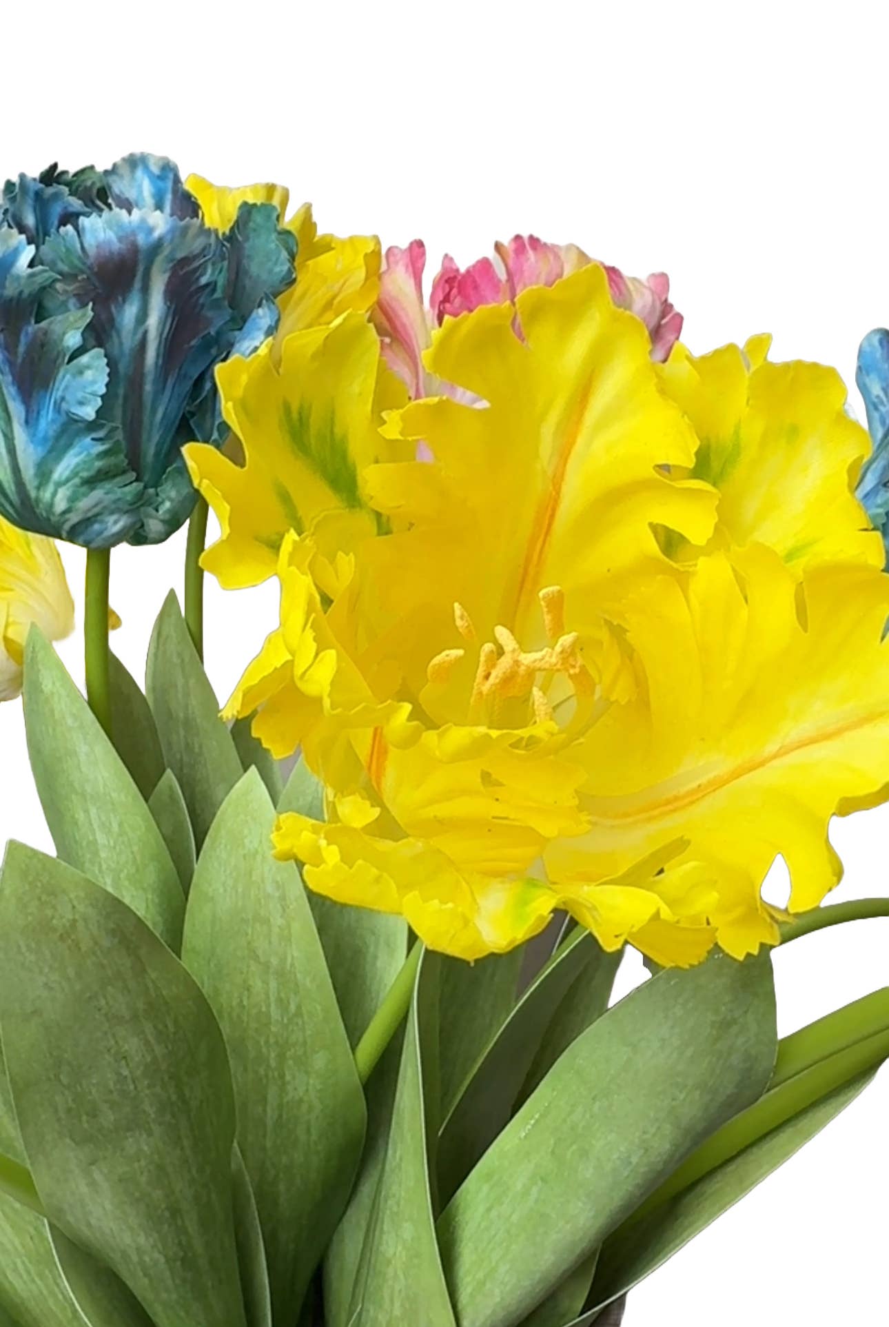 27" Artificial 3-D printed Soft Touch Parrot Tulip