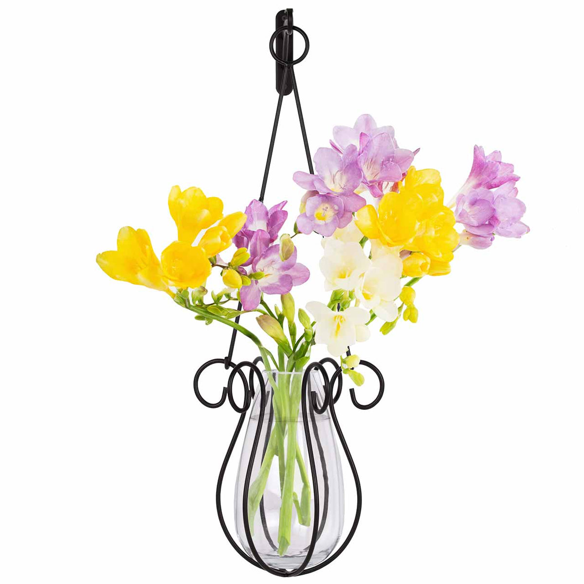 31" Hanging Basket & Drop Vase