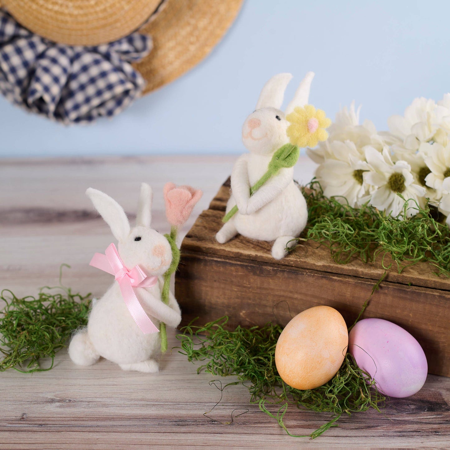 Flower Bunnies Critter Set