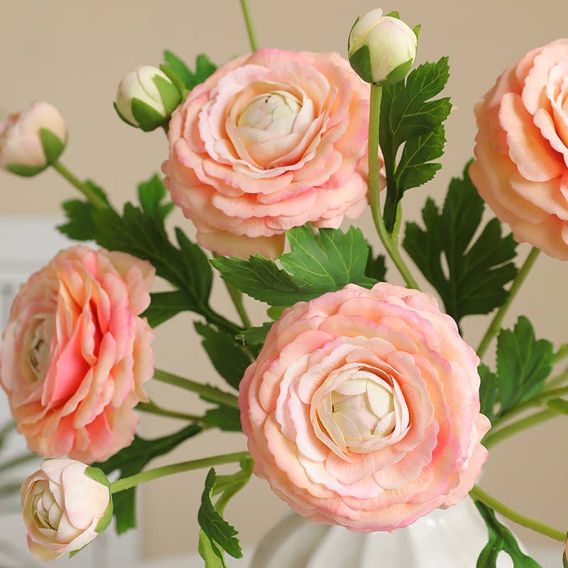 18"-Ultra Realistic Artificial Real Touch Ranunculus