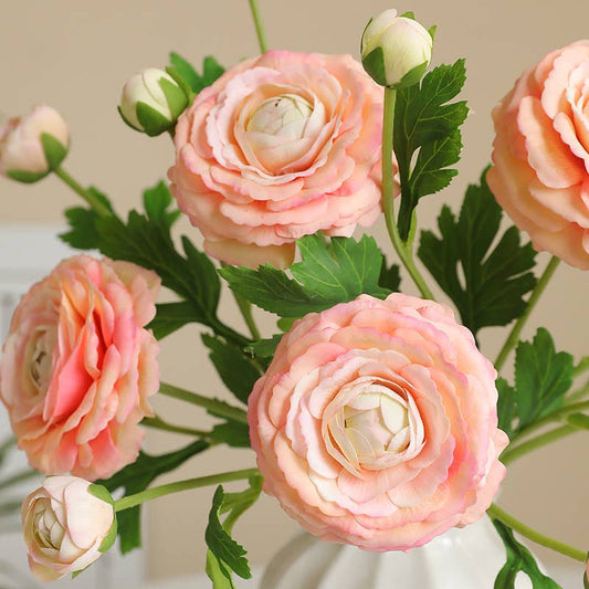 18"-Ultra Realistic Artificial Real Touch Ranunculus