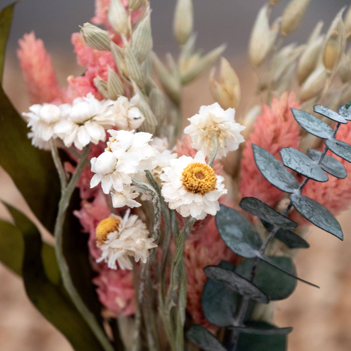 MINI Pink Larkspur & Baby Eucalyptus Bouquet Bundle #134
