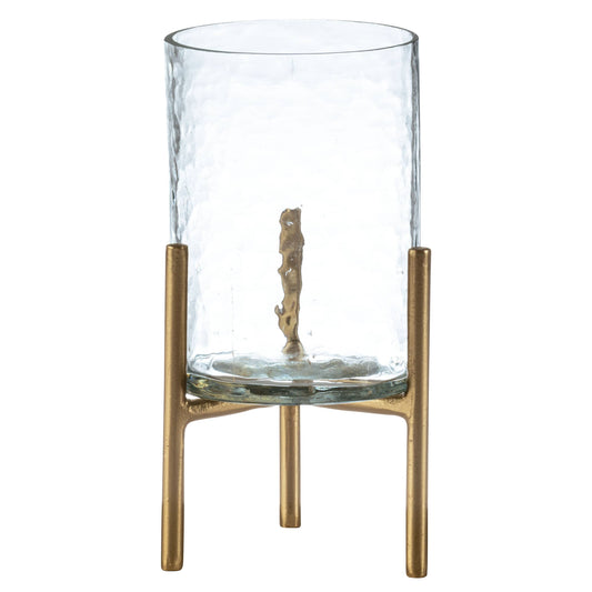 Riley Hammered Glass Hurricane