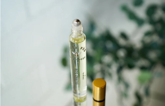 Beach Bee Glass Perfume Roller