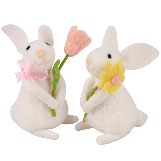 Flower Bunnies Critter Set