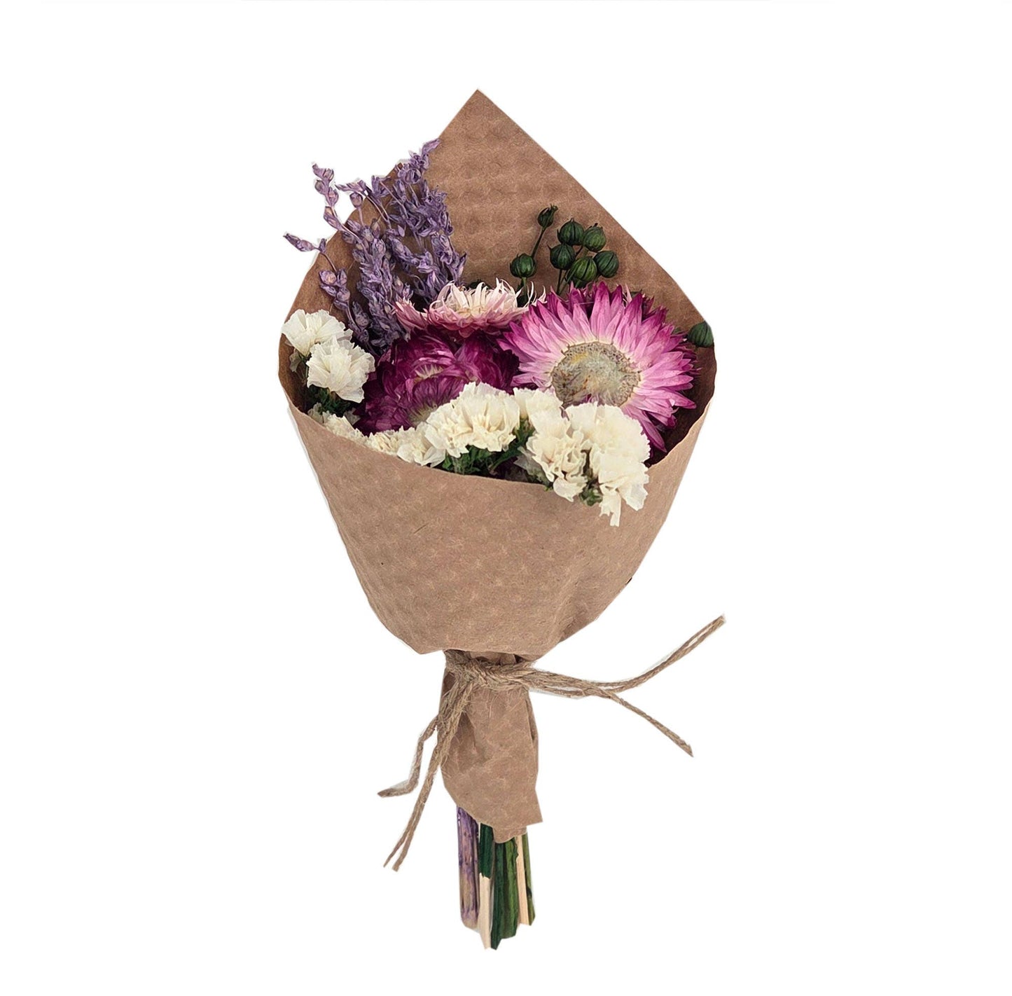 MINI Strawflower & Larkspur Bouquet Bundle #219